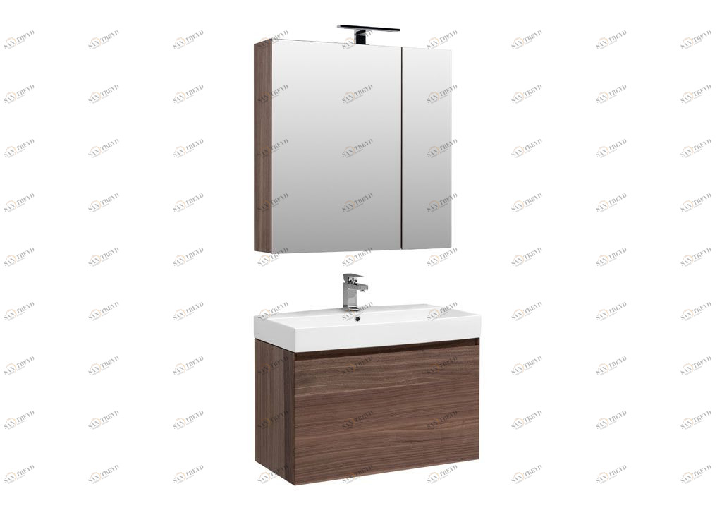 Мебель для ванной Aquanet Нью-Йорк 85 орех 00211661