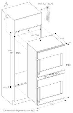 Gaggenau Двойная духовка класса а Serie 400 Bx481112 - Вид №1