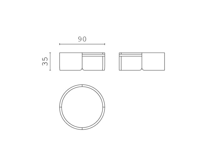 Круглый деревянный журнальный столик CPRN HOMOOD Shapes 2025 ARCH-00105315 - Вид №3