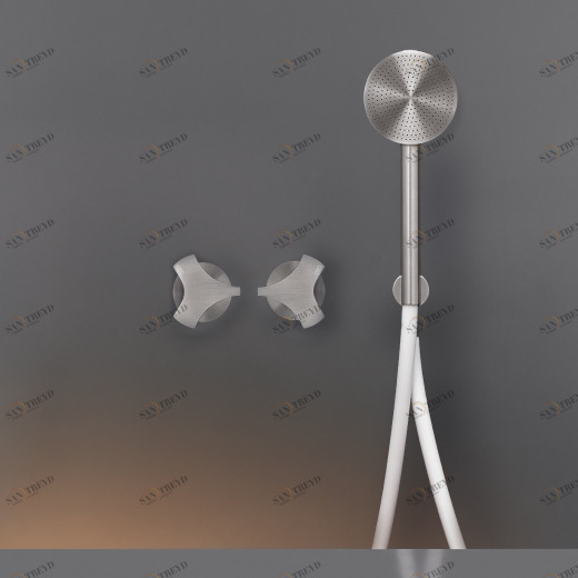 Настенные 2 прогрессивных смесители, установленные для ванной / душа с круглого ручной душ диаметр 80 мм  ZIQ49H CEADESIGN 