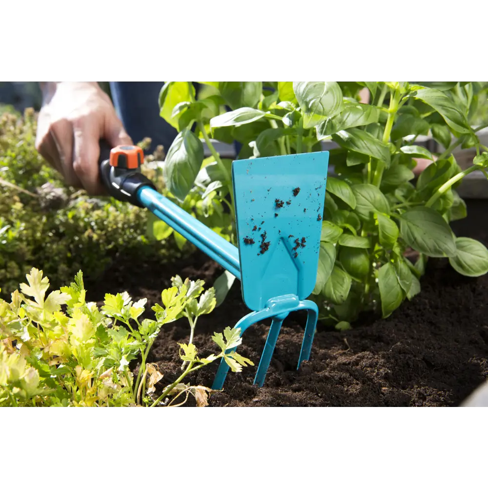 Мотыжка Gardena насадка комби, 3 зубца, 6.5 см пластик/сталь синий/черный 82135072 STLM-2147854  - Вид №5