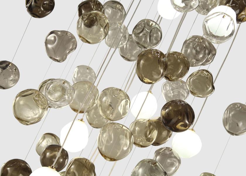MULTIFORME Каскадный потолочный светильник со сферами из дутого стекла sun-id-1433179 - Вид №1