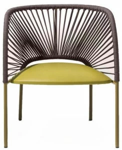 Moroso Кресло с подлокотниками и тканой спинкой Yumi