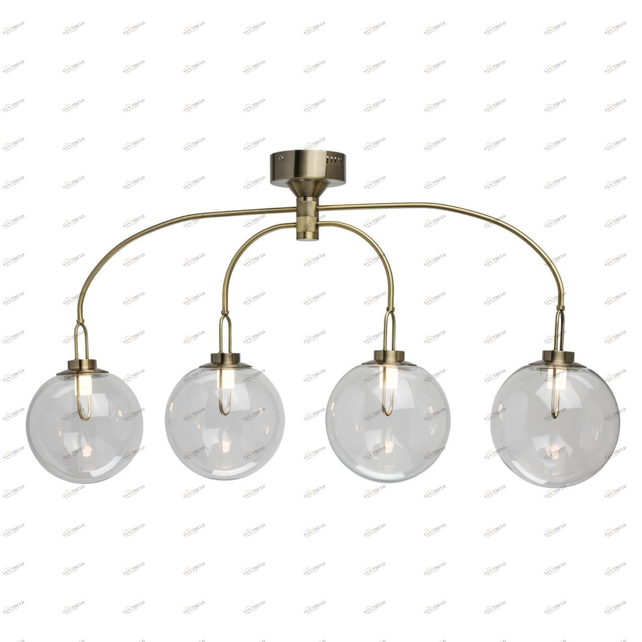 Подвесная светодиодная люстра De Markt Крайс 5 657011704 DE MARKT ДИЗАЙНЕРСКИЕ, КРАЙС, ШАР 187318 Бронза 