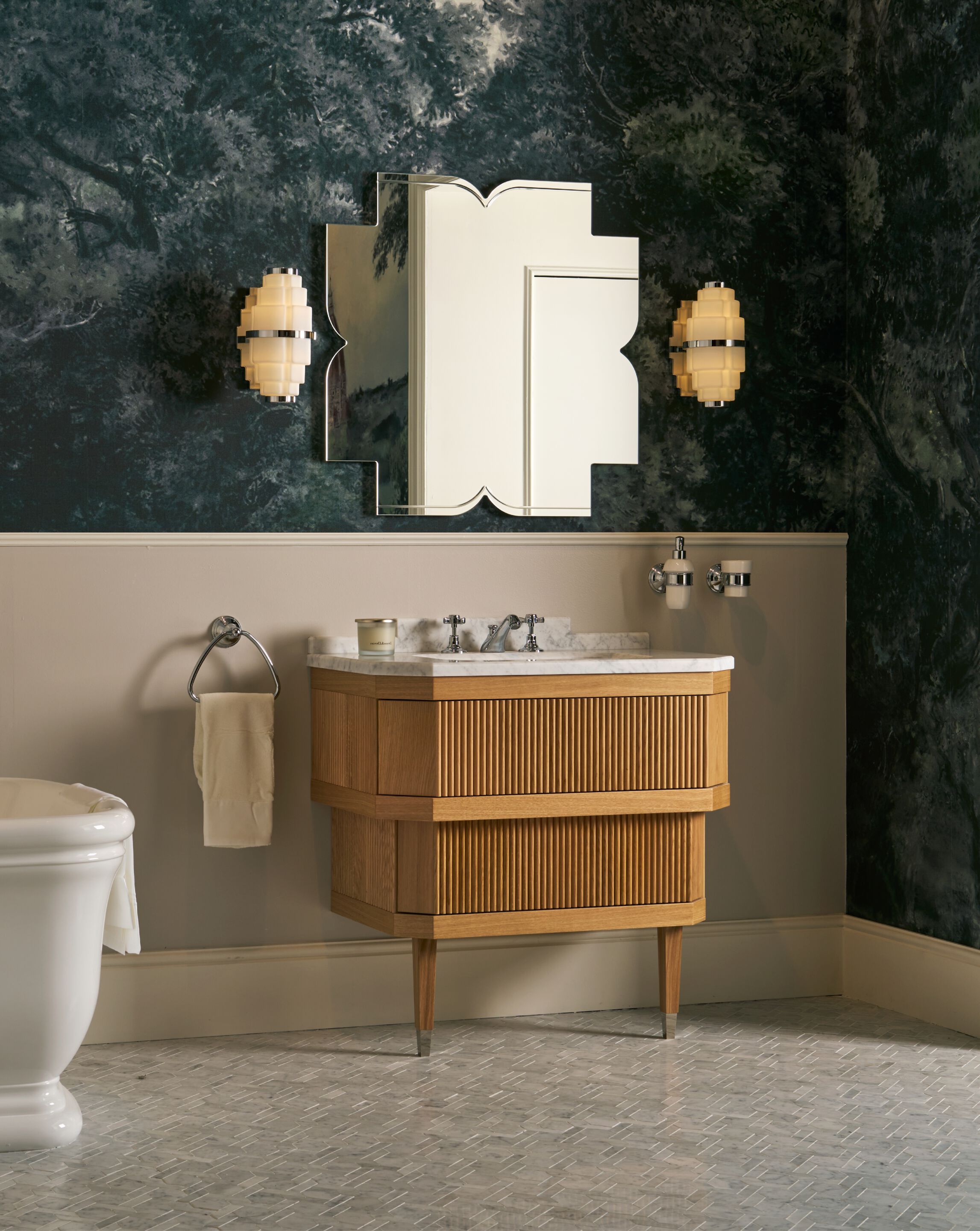 Настенный светильник из матового стекла Devon&Devon NOBEL ARCH-00007744