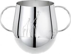 10553915 Christofle Кружка с двумя ручками "Саванна" (посереб.) Посеребрение