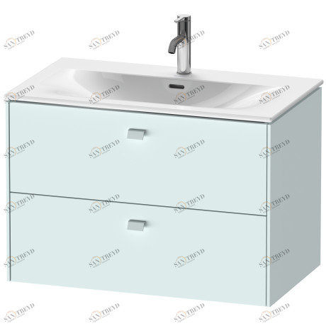 BR431200909 Brioso Тумбочка подвесная Светло-голубой матовый декор Duravit