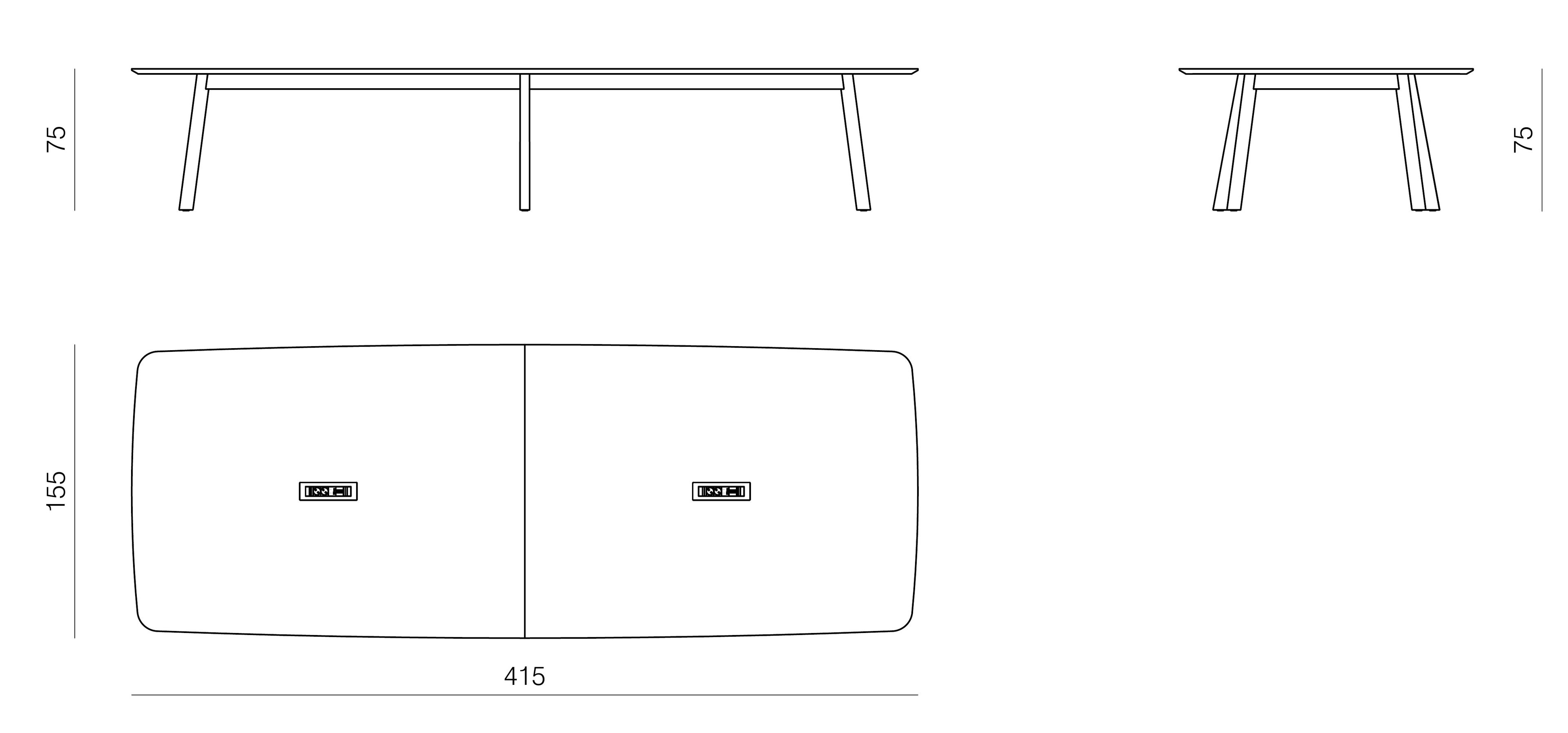 Деревянный прямоугольный стол для совещаний prostoria Rhomb ARCH-00037533 - Вид №4