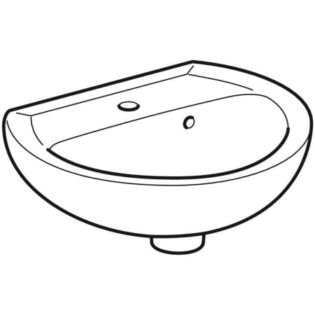 K91145000 Раковина Kolo Rekord с асимметричным переливом Geberit  - Вид №7