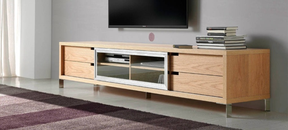 Тумба под телевизор с ящиками коричневая Style от Angel Cerda дуб ANGEL CERDA  148689 Коричневый  - Вид №1