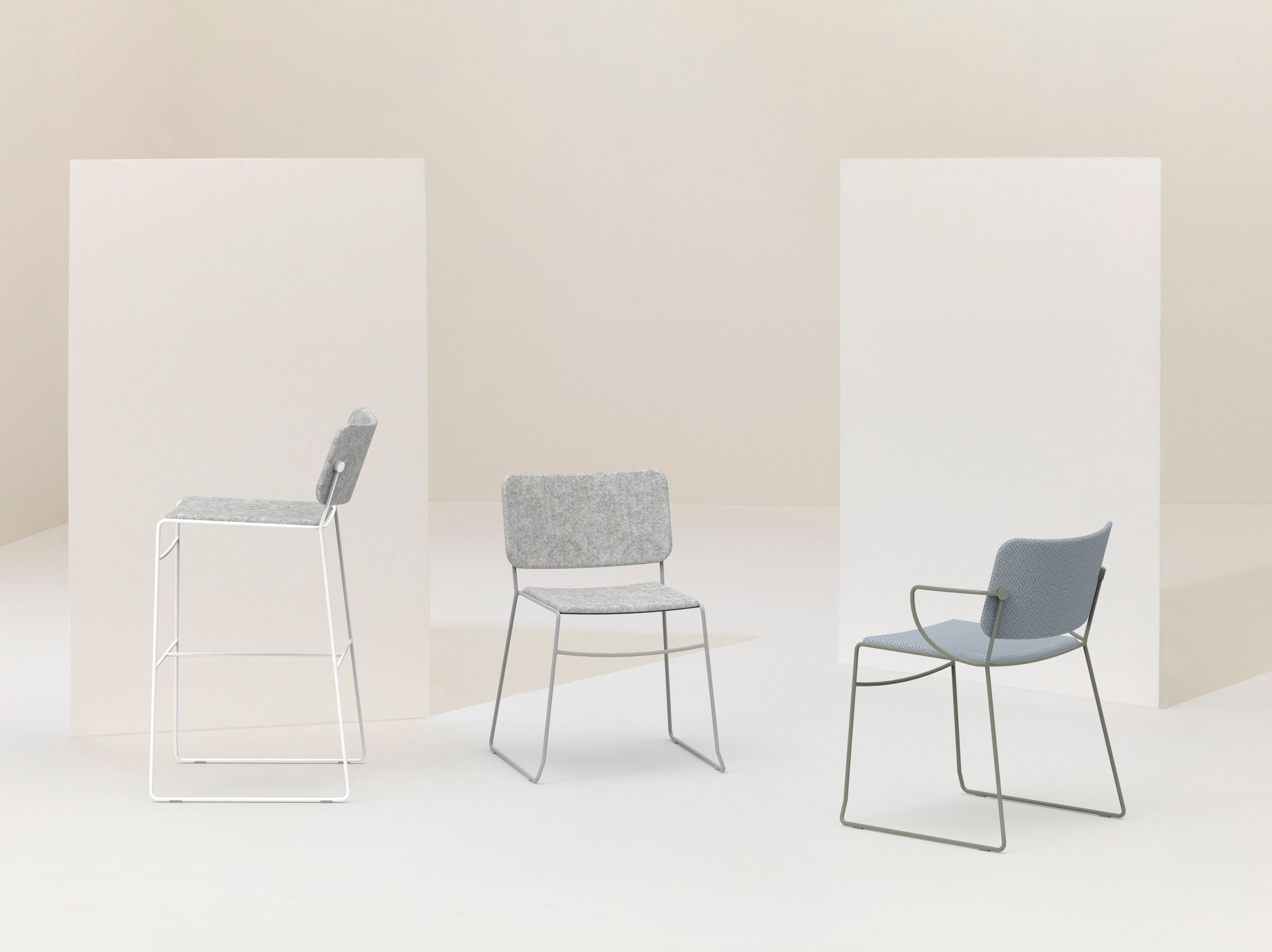 Стальной мягкий стул с подлокотниками Billiani Button Down ARCH-00032039 - Вид №1