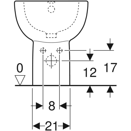 233010000 Напольное биде Geberit Renova Geberit  - Вид №3