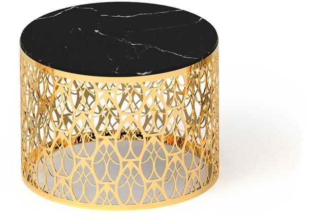 VGnewtrend Круглый журнальный столик из мрамора sun-id-1454960 - Вид №3