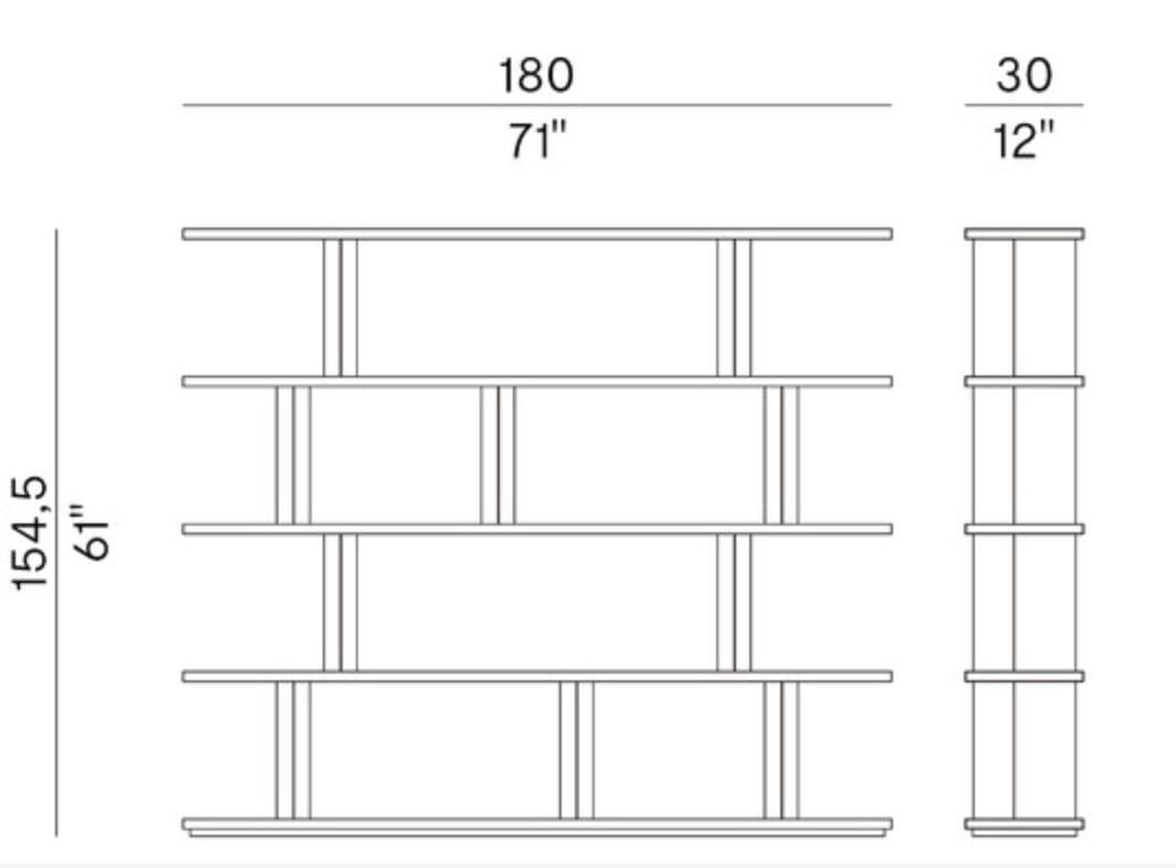 Книжный шкаф из ясеня Potocco PAGES 962/LA - LM - LS ARCH-00147589 - Вид №6