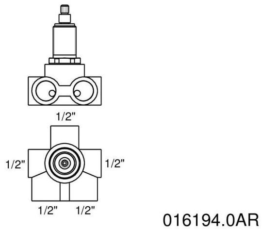 Bronces Mestre Переключатель для душа на 4 направления Shower system 016194.0ar.99 - Вид №1
