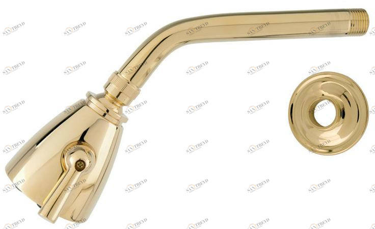 Bronces Mestre Золотая настенная лейка для душа с кронштейном Shower system 046036.000.00