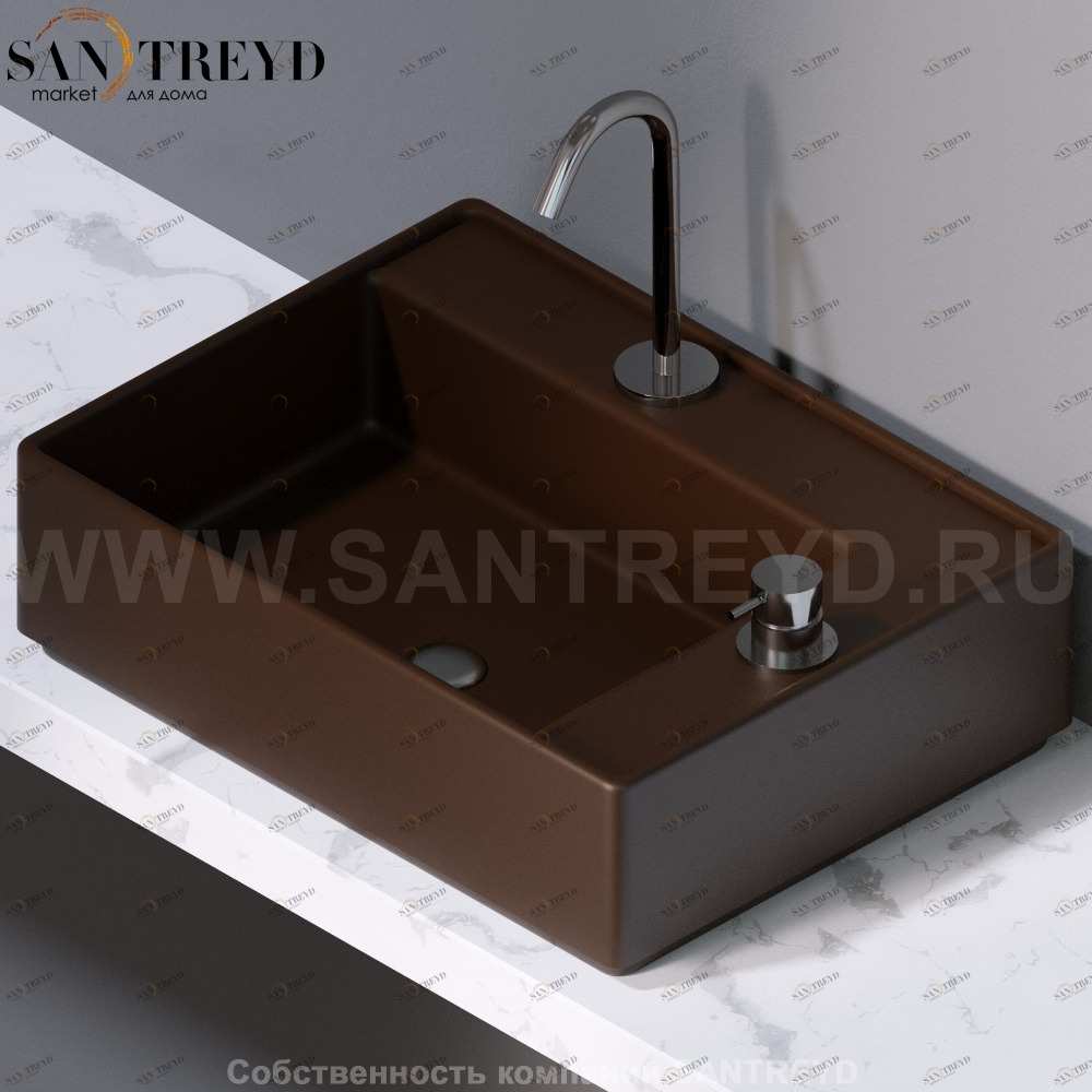 L640107 Накладная раковина на столешницу  прямоугольная A. e T. Italia Fly AeT ITALIA