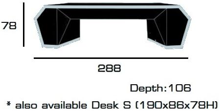 Tonino Lamborghini Casa Письменный стол из овчины с ящиками Long beach sun-id-1503461 - Вид №4