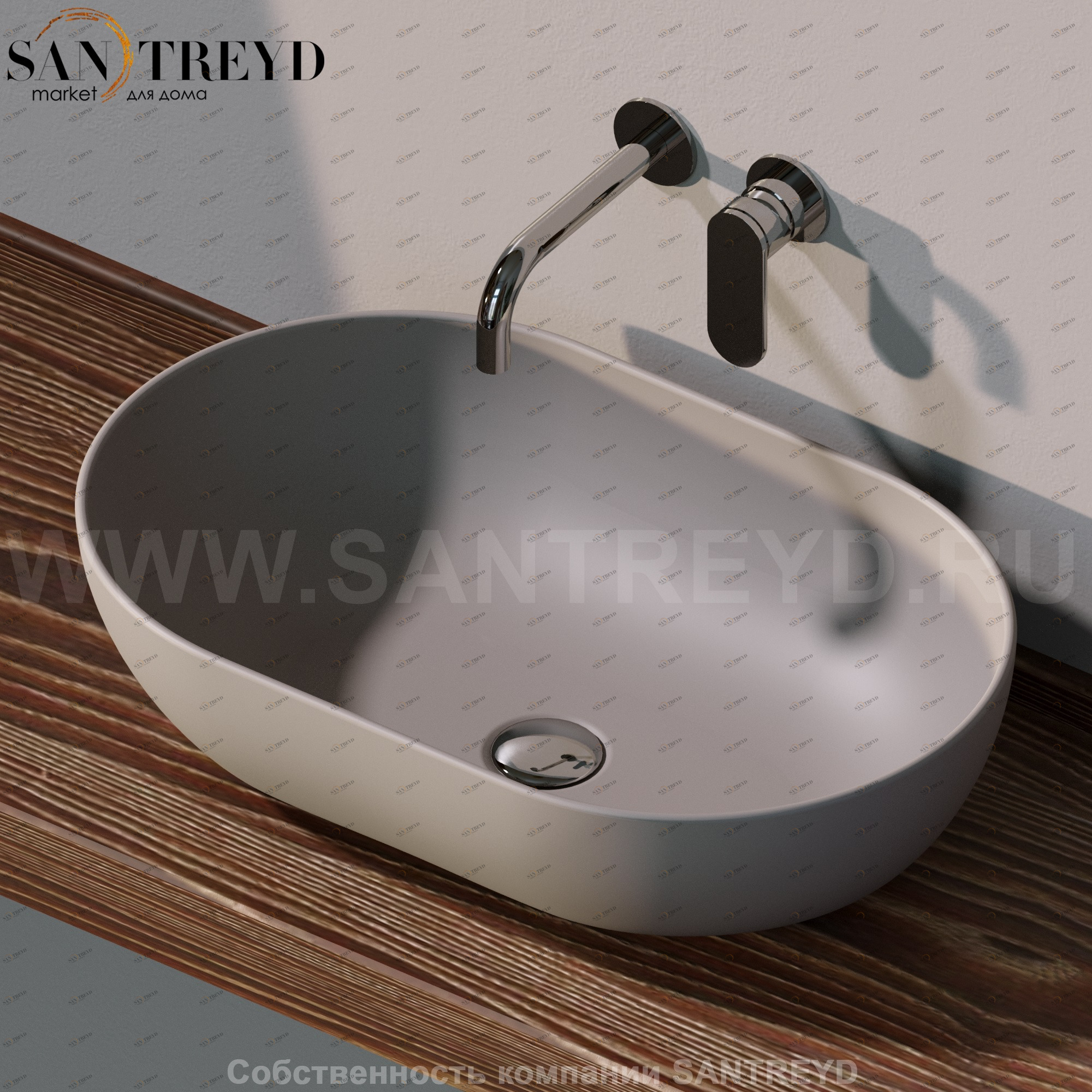 AP62A1019 Накладная раковина на столешницу  овальная Ceramica Flaminia App