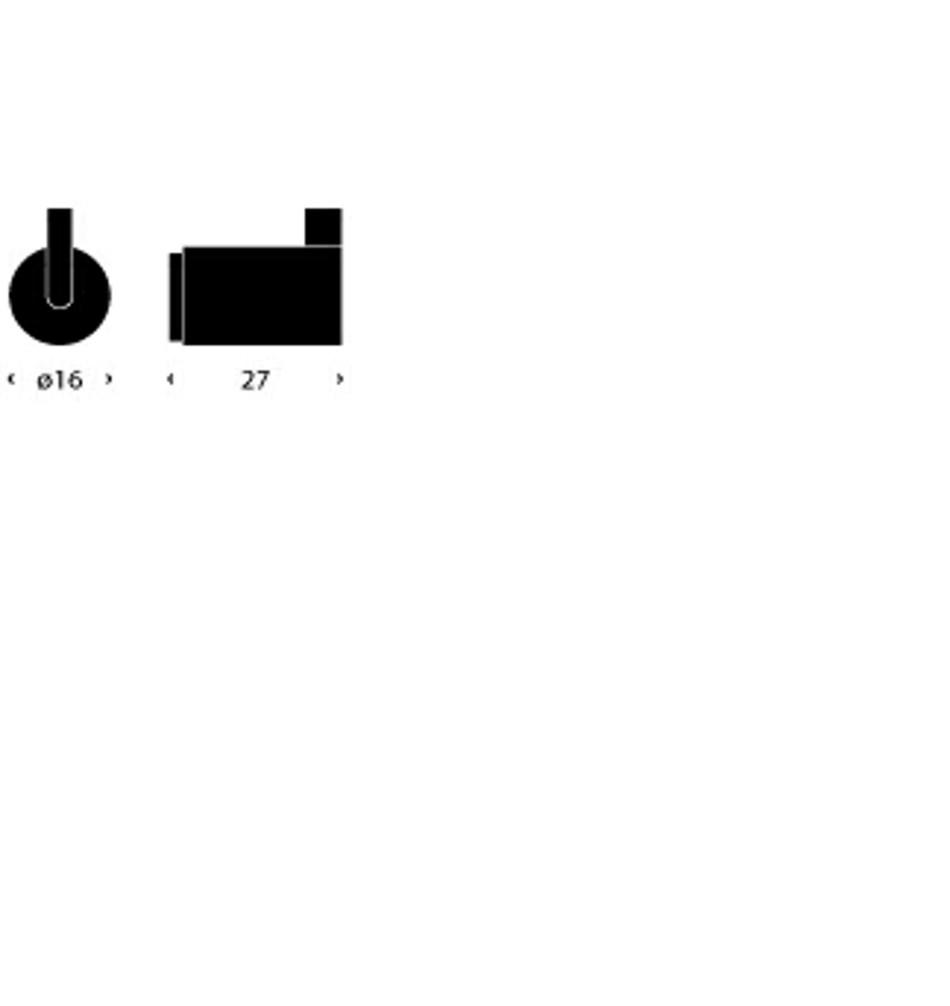 FROST Крючок 6 » 2 шт. золото Нержавеющая сталь Золото N1901-1-GO  - Вид №1