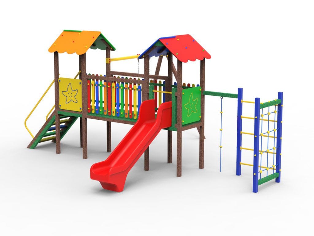 Рециркулированная пластиковая игровая структура EUROCOMITALIA COMBI CASTLE ARCH-00109034 - Вид №1