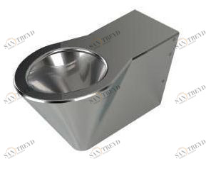 46261 Подвесной унитаз настенный Хромированный PURUS Steel Германия