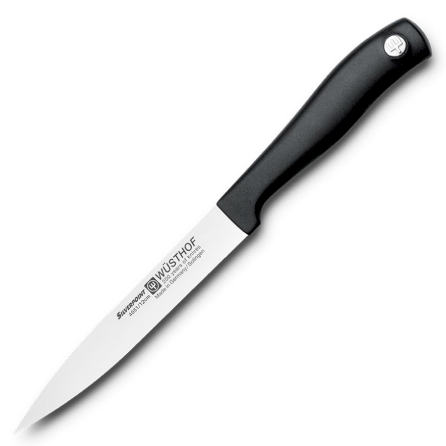 Набор кухонных ножей Silverpoint: 5 шт., кухонные ножницы, мусат на светлой деревянной подставке WUESTHOF W9864 - Вид №2
