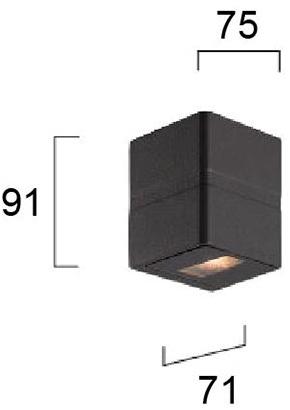 Terzo Light Алюминиевый светодиодный уличный настенный светильник  V4223500  - Вид №1