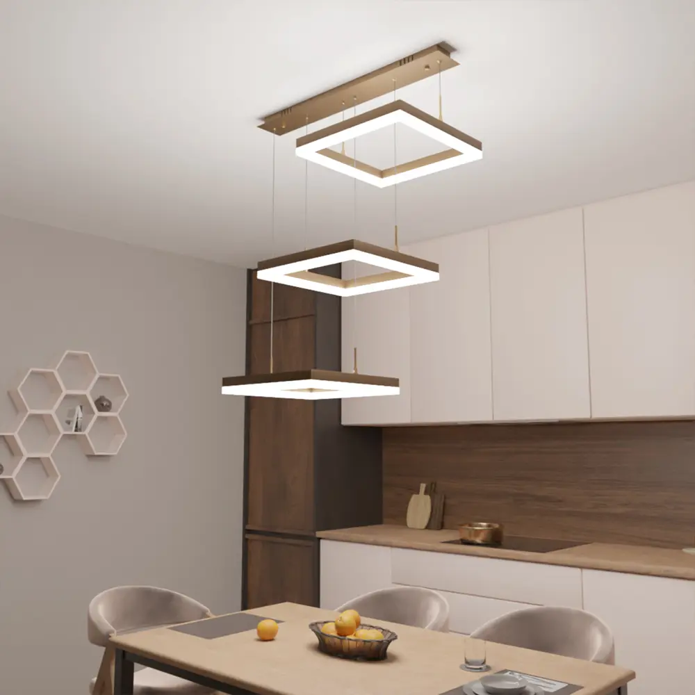Люстра потолочная светодиодная диммируемая Ritter Rivo 52089 8 с д/у 106 Вт 31 м² 2700К-6500К цвет белый/золотой 84339638 STLM-2198847  - Вид №12