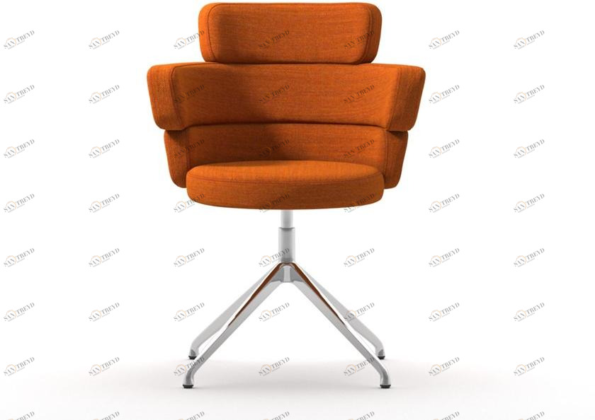 arrmet Вращающийся стул на козелке из ткани с подлокотниками Dam sun-id-1461235