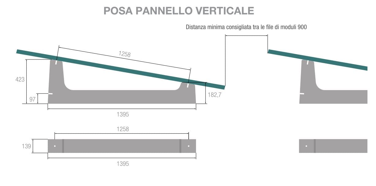 Поддержка фотоэлектрической системы Sun Ballast MONO-XL 10° ARCH-00077617 - Вид №3