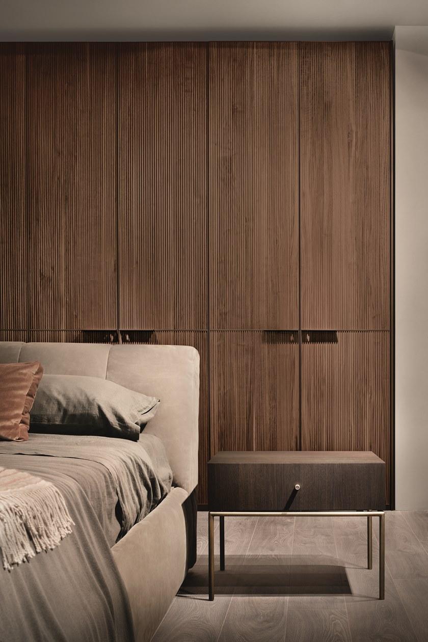 Lema Кровать с обивкой из ткани Warp sun-id-1384919 - Вид №2