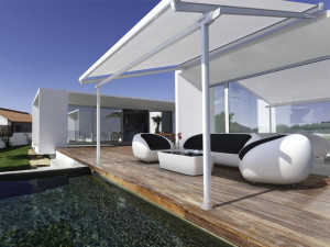 Пергола с раздвижной крышкой