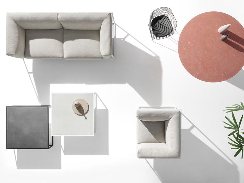 MDF Italia Низкий квадратный керамический журнальный столик Arpa sun-id-1414133 - Вид №4