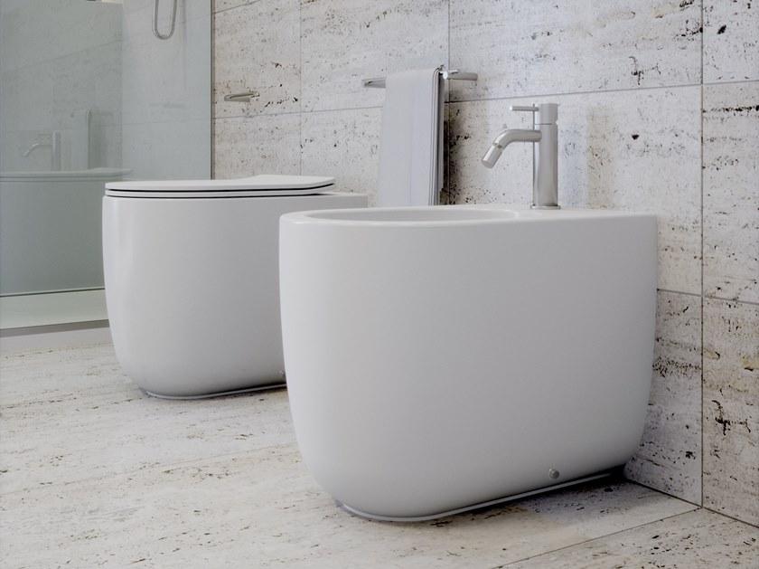 Mil110301 Приставной унитаз напольный Белый Olympia Ceramica Milady Италия - Вид №1