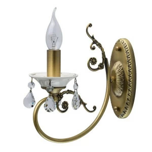 Бра хрустальное золотое "Свеча" 683022301 MW-LIGHT СВЕЧА 00-3929543 Золото;прозрачный