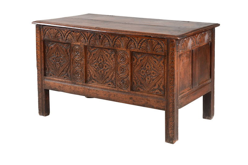 SOR27540 Дубовый резной сундук ijlbrown  - Вид №1