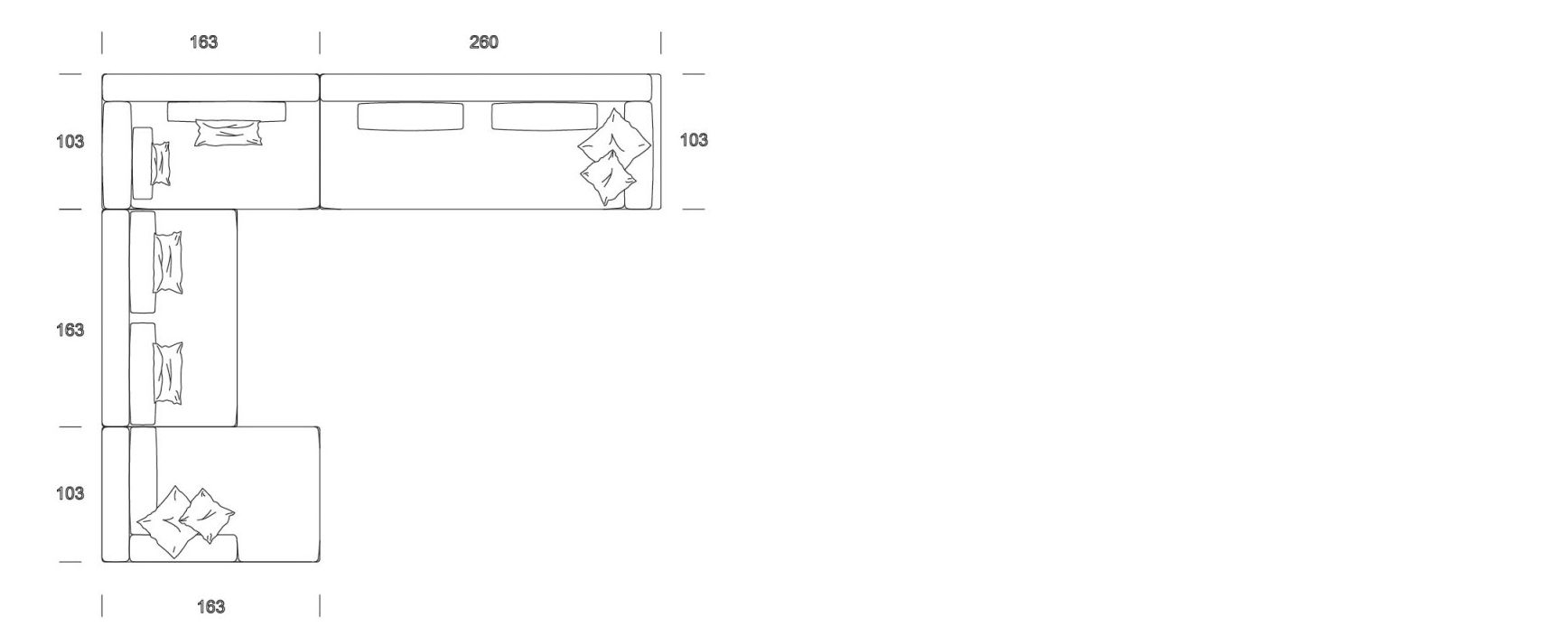Угловой диван из ткани Former In Italia Mastroianni ARCH-00063675 - Вид №7