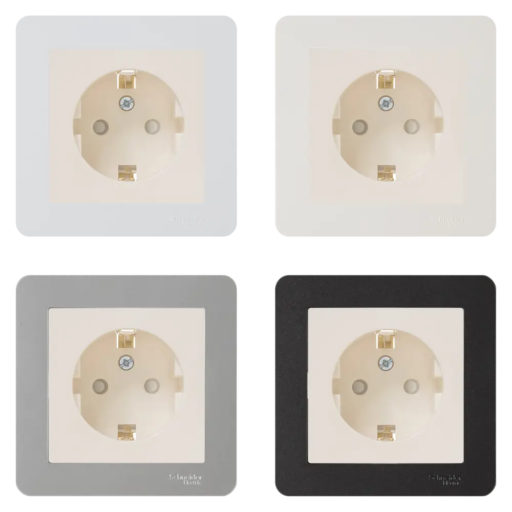 SYSTEME ELECTRIC Розетка скрытого монтажа W59 с защитными шторками 18799295 STLM-1118643 - Вид №1