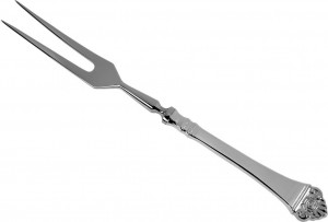 73437 Robbe&Berking Вилка разделочная Robbe&Berking "Розенмустер" 22,8см (серебро 925+позолота) Серебро 925