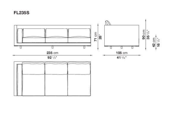 Угловой диван из ткани Maxalto FLORIUS ARCH-00070320 - Вид №2