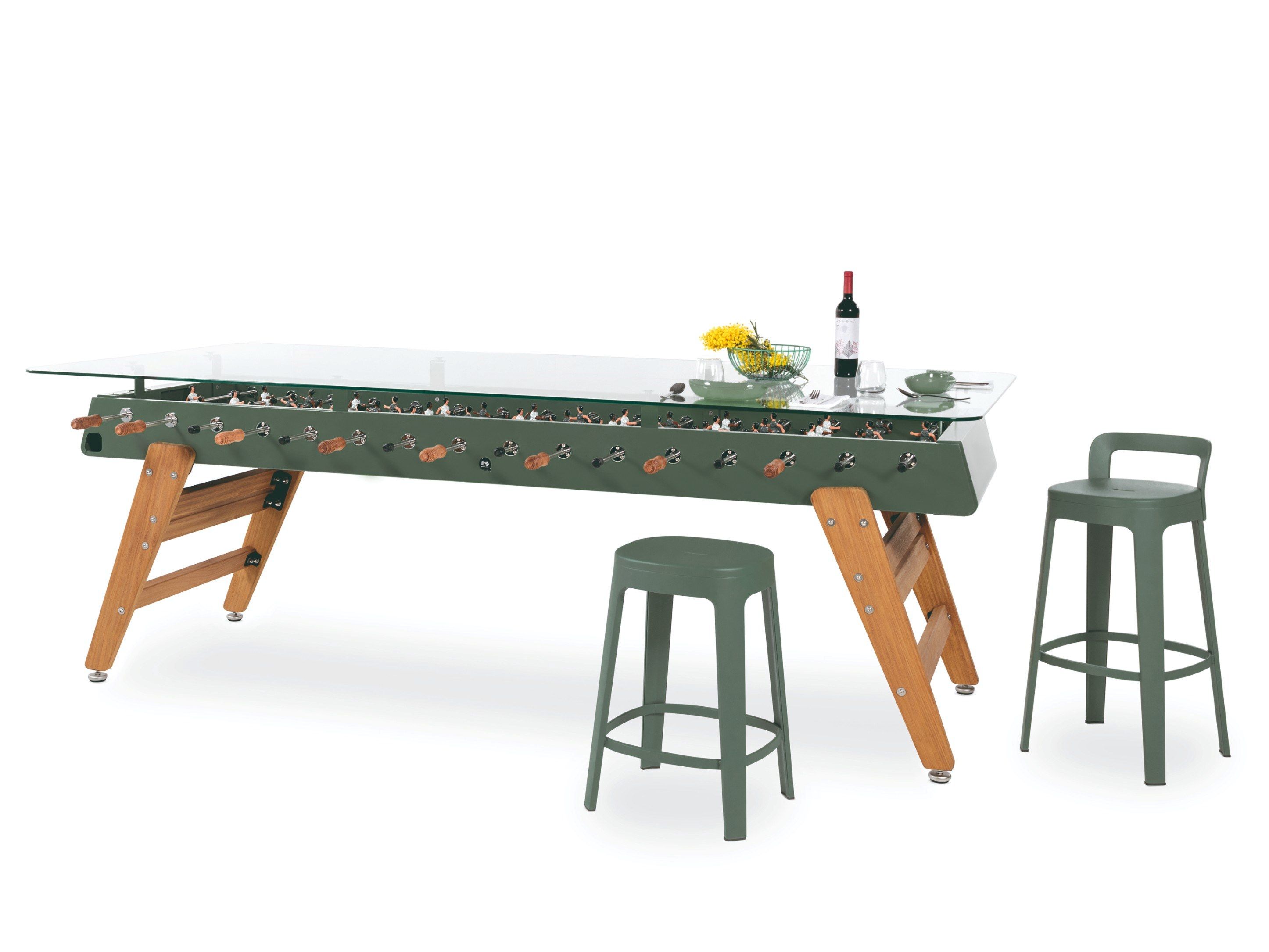 Прямоугольный обеденный стол из стали и стекла RS Barcelona RS MAX ARCH-00011590 - Вид №5