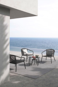 Алюминиевый круглый садовый столик