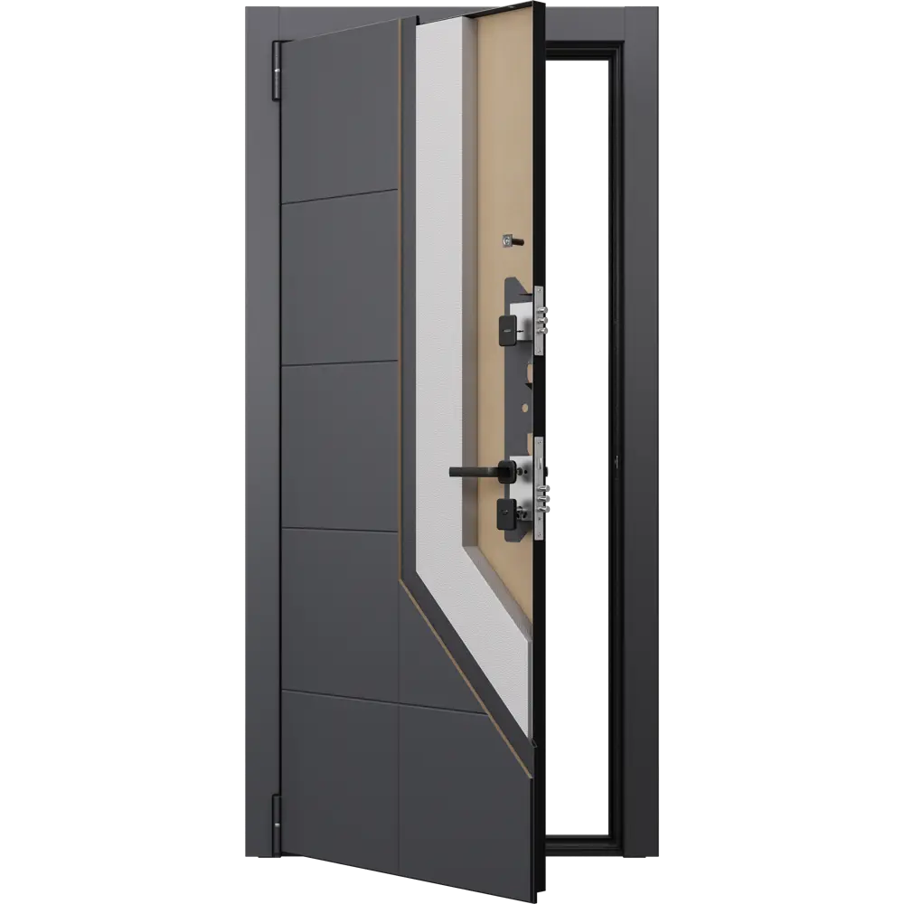 Входная дверь Гибсон 86x205 см левая айвори с зеркалом TOREX STLM-2058302 - Вид №17