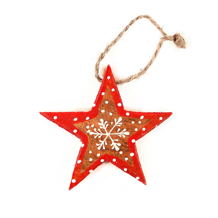 Украшения подвесные Stars/Trees/Hearts, деревянные, в подарочной коробке, 30 шт Enjoyme ENNY0008 - Вид №6