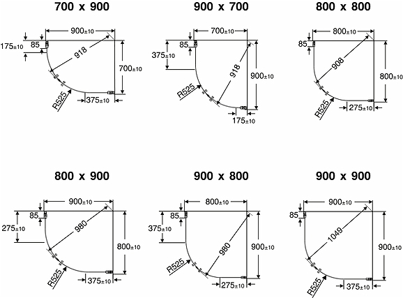 58900080 Гнутая дверь IFO Space SBVK, белые лакированные профили, прозрачное стекло с профилем ручки, SBVK 900 - Вид №6