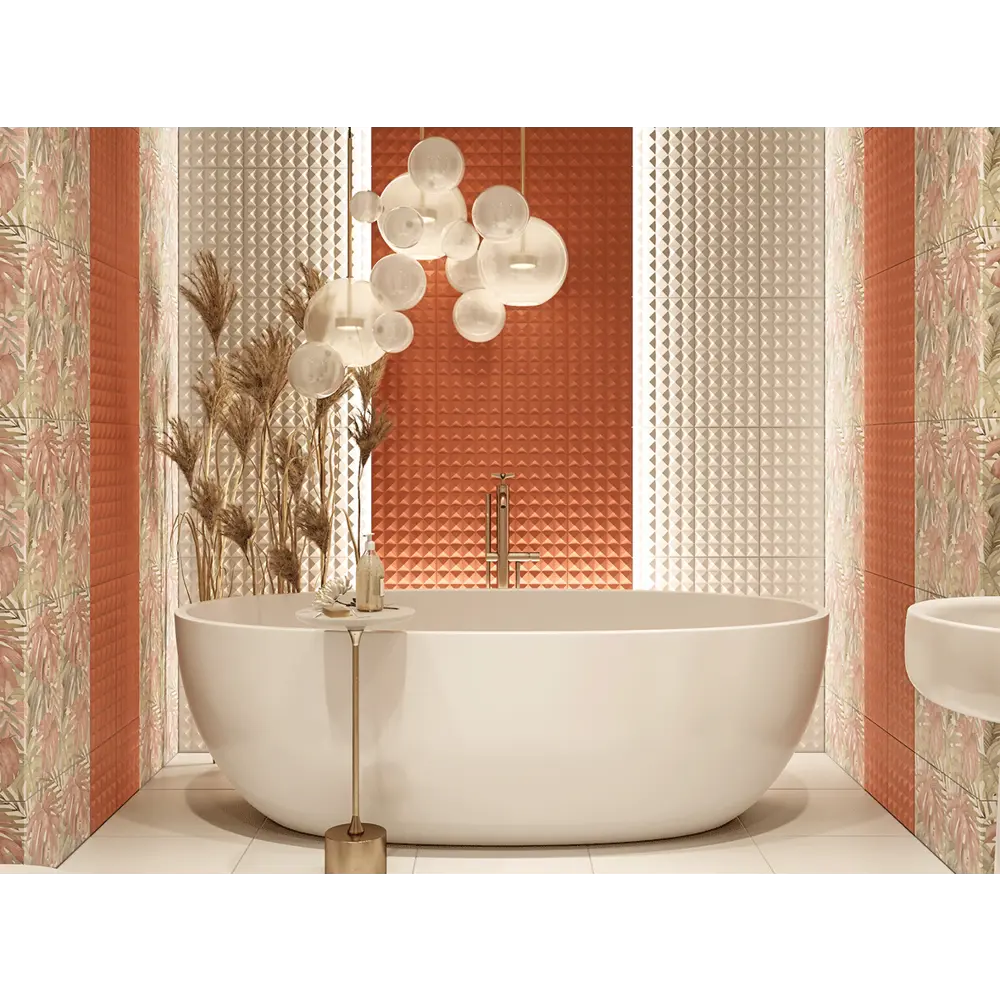 Плитка настенная рельефная Culto Asana Cotta H 20x40 см 1.2 м² цвет терракотовый STLM-2141674 - Вид №4