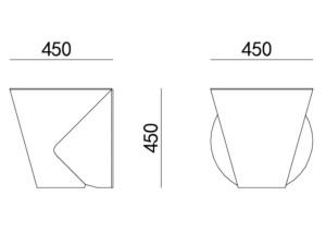 Низкий журнальный столик из стекловолокна