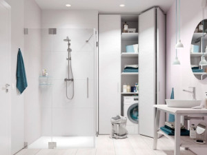 Листовая дверь из алюминия и дерева