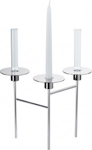 88386 Christofle Канделябр-ваза трехрожковый "Солифлора Радиус" (посеребр.) Посеребрение